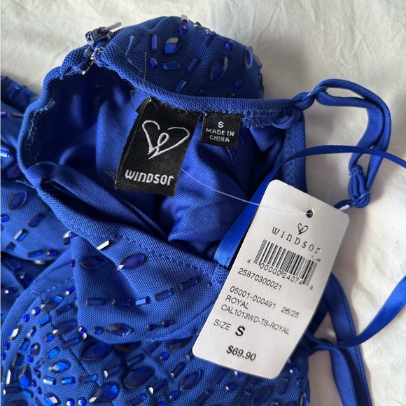 Windsor Raelyn Rhinestone Bodycon Mini Dress - Picture 4 of 4